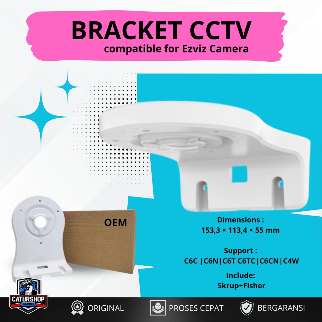 Bracket CCTV for Camera EZVIZ / Breket CCTV untuk EZVIZ