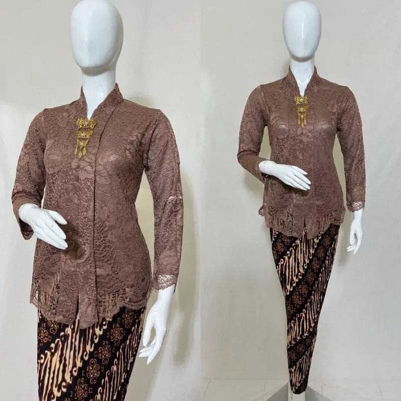 COD - SETELAN KEBAYA FLOY KARTINI - KEBAYA MODERN - KEBAYA WISUDA - KEBAYA BROKAT - SERAGAMAN KEBAYA