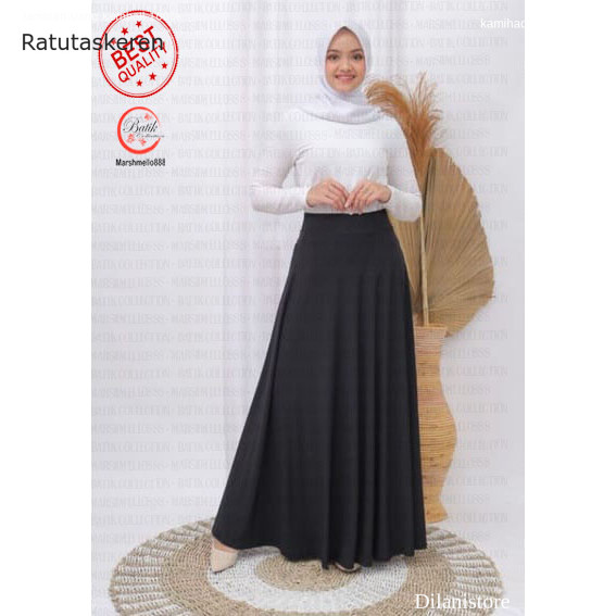 Rok Payung Panjang Wanita Zamzam Rok Lebar Mrs4 Keren