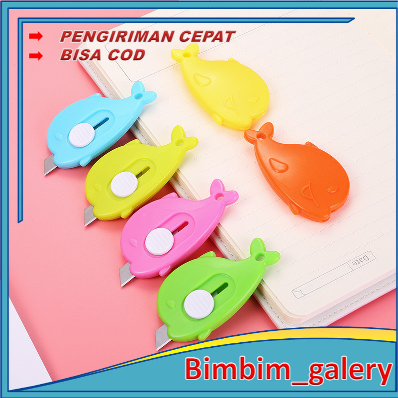 

BIMBIM PISAU CUTTER MINI Cutter Mini Model Pembuka Paket Cute Box Cutter