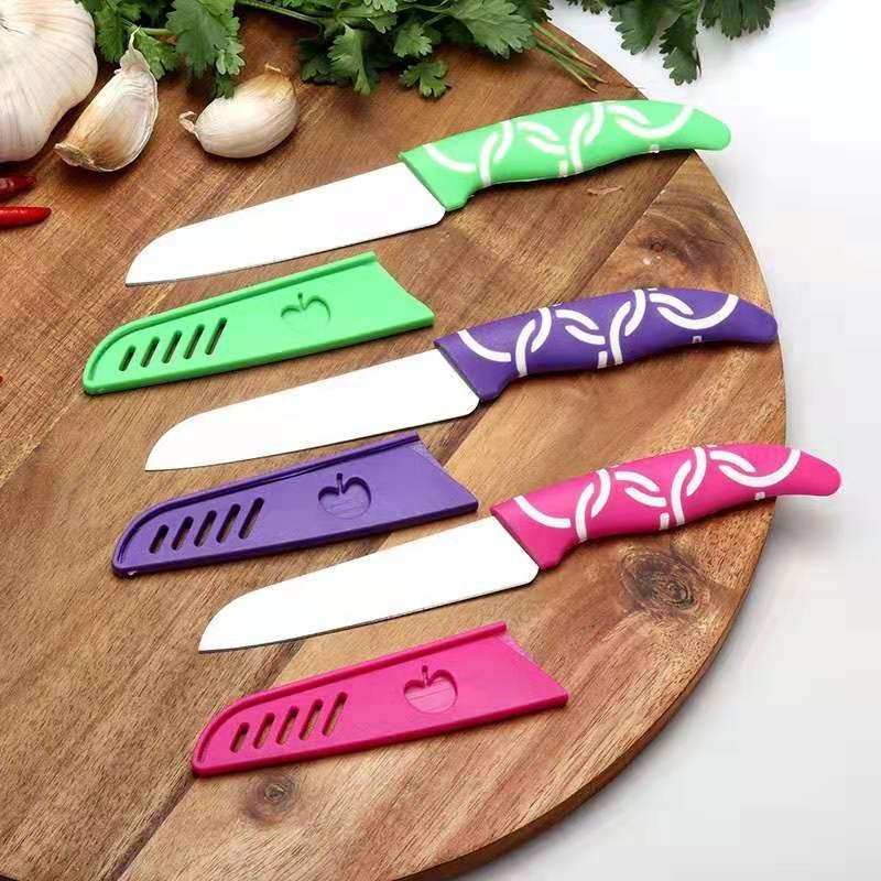 MW Pisau Buah Motif Sarung Apel Pisau Kue Motif Sarung Apel