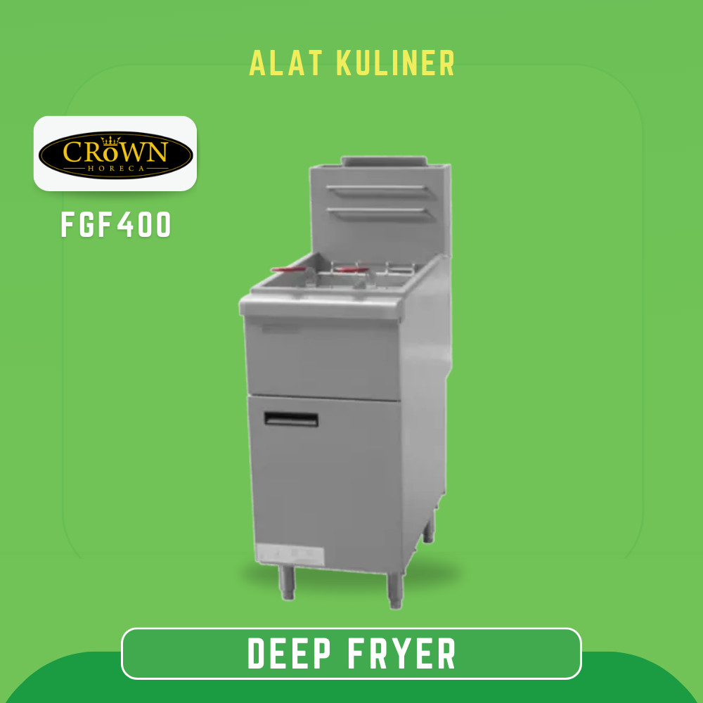 STANDING GAS DEEP FRYER CROWN HORECA FGF400 DEEP FRYER GAS STANDING ORIGINAL