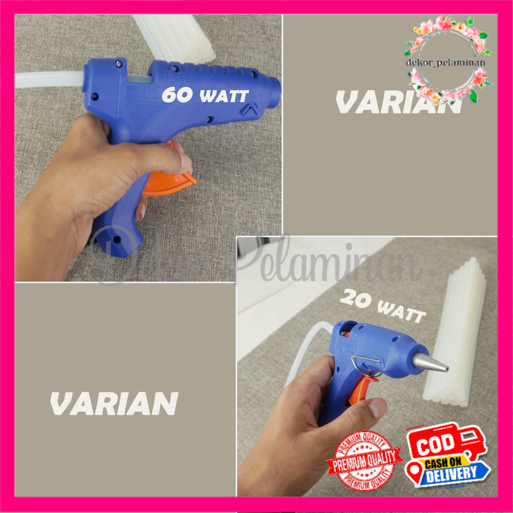 

(VENUS) PISTOL LEM TEMBAK 20W & 60W / ALAT LEM TEMBAK / HOT MELT GLUE GUN ON-OFF / CEPAT MEREKATKAN PERKAKAS / PEREKAT KUAT UNTUK MELEKATKAN ART AND CRAFT