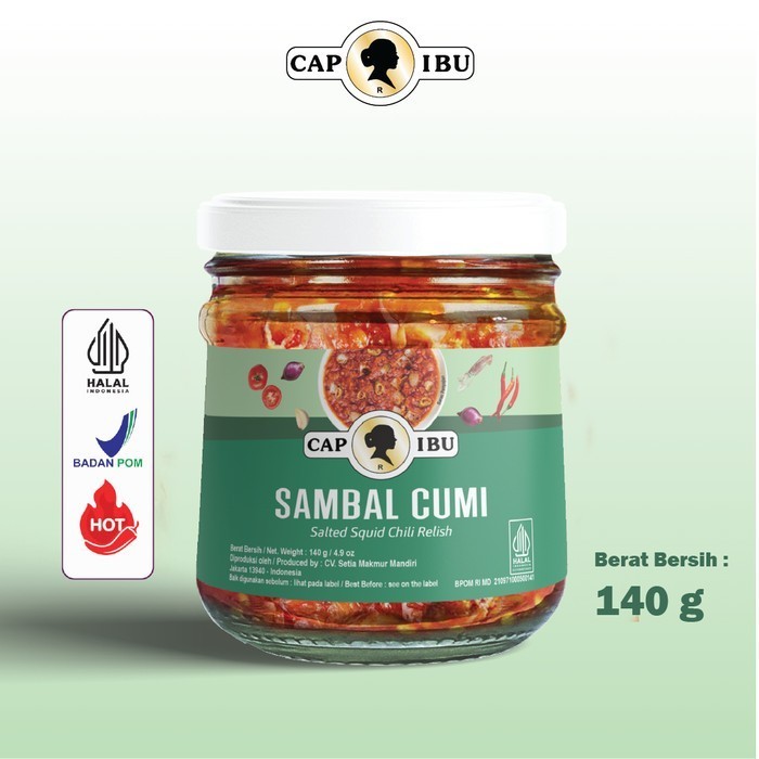 

New[Promo] Sambal Cumi Cap Ibu - 140 gram, EXTRA HOT