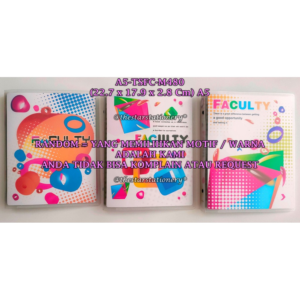 

(1 Biji) Map Binder Joyko A5-TSFC-M480 Faculty 22.7 x 17.9 x 2.8 / Binder Note Joyko A5-TSFC-M480