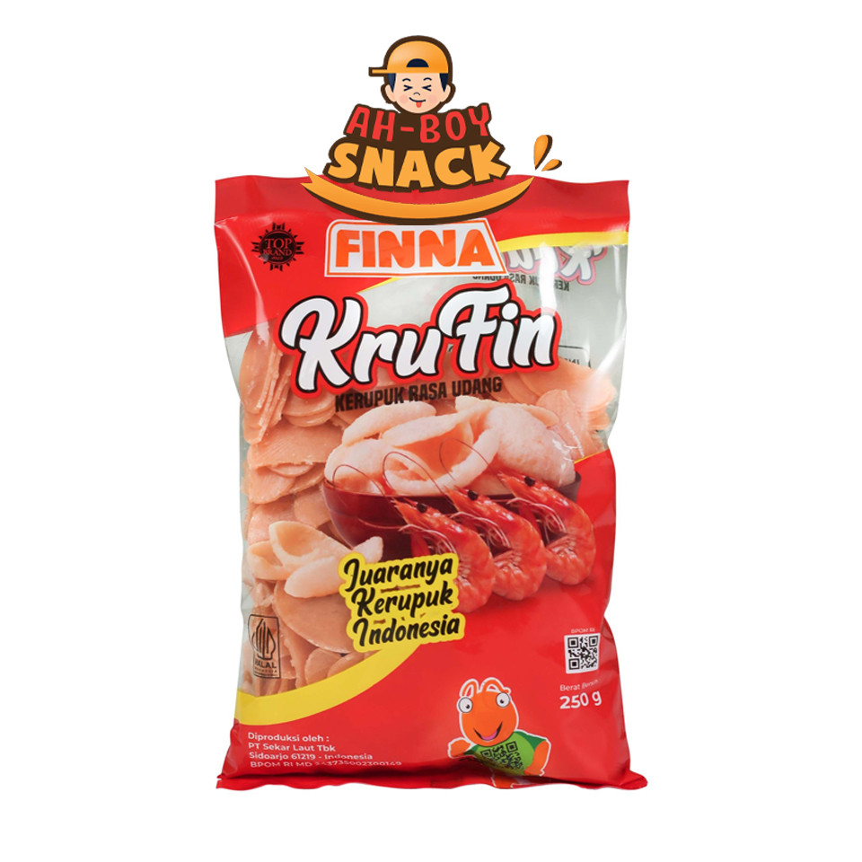 

KRUFIN 250 GRAM - KRUPUK RASA UDANG FINNA - KERUPUK UDANG FINNA - AHBOY SNACK