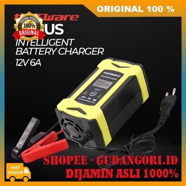 Taffware Venus Charger Aki Mobil Smart Battery 12V 6A Casan Aki Mobil Charger Accu Mobil ORIGINAL
