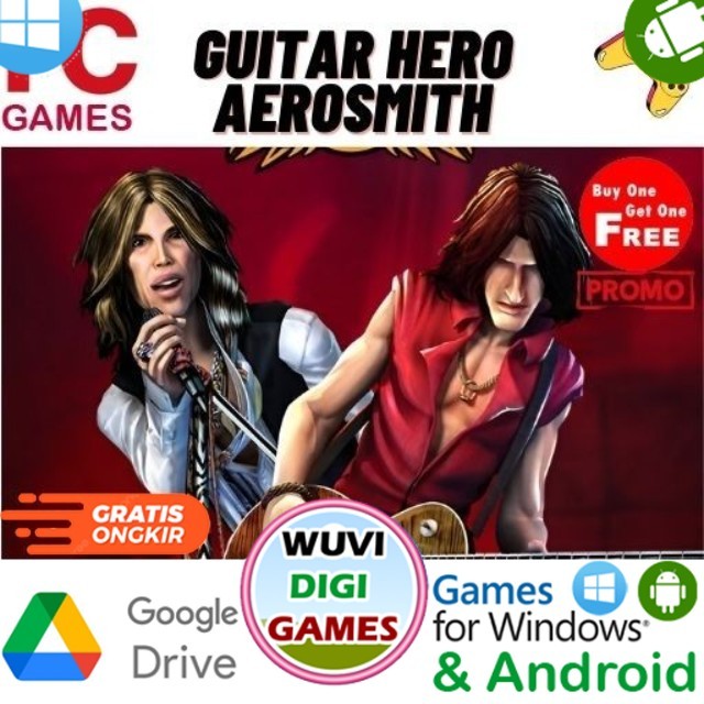 Jual Game PC Guitar Hero Aerosmith  | GAME PC | GAME LAPTOP [WuviDigiGames]
