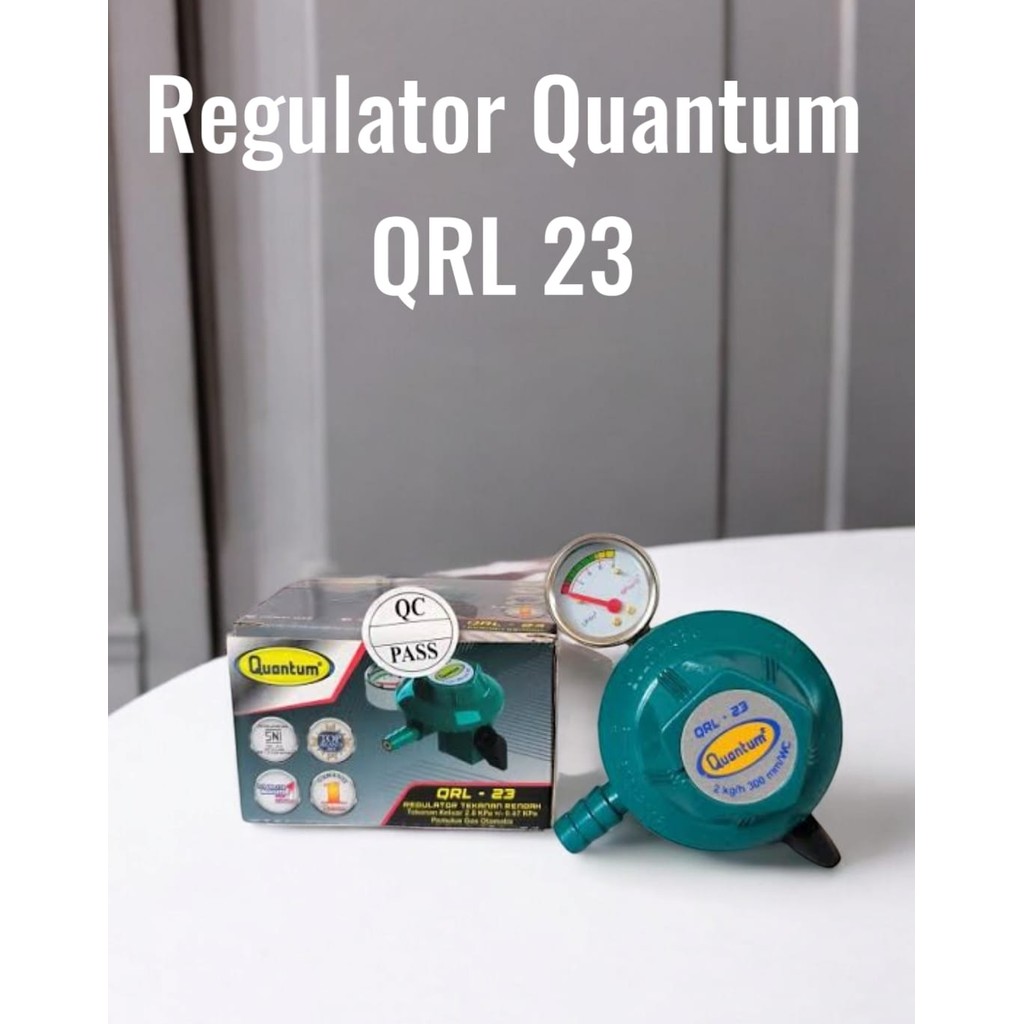 Regulator Gas Quantum QRL - 23 , Regulator LPG QRL-23 + Meter, Quantum Regulator