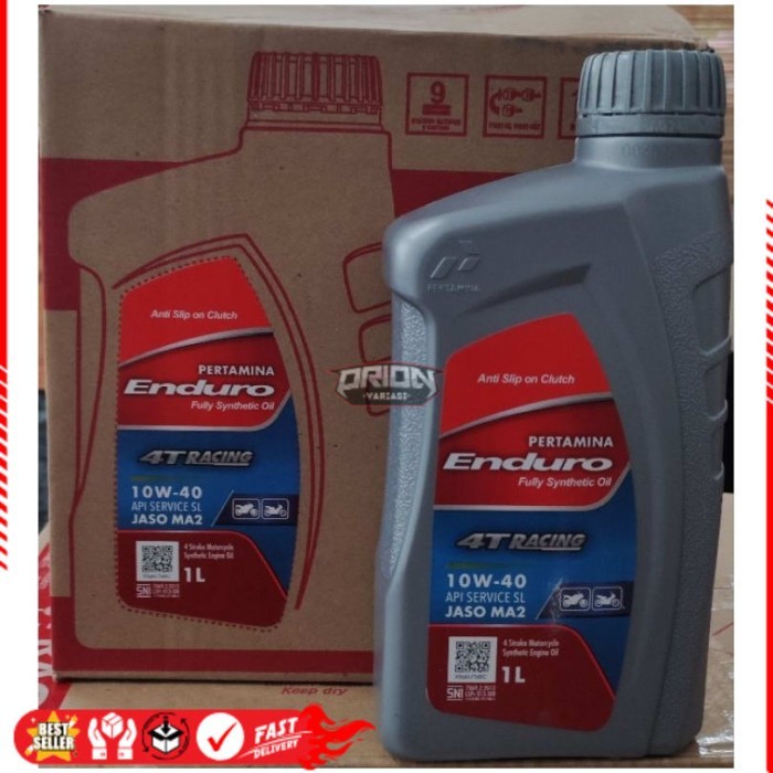 Enduro racing 1 liter.. Oli enduro racing 1 dus 6 botol Ori