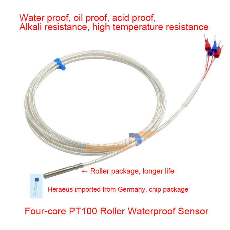 Four-wire PT100 Temperature Sensor Hot Platinum Resistance Temperature Sensor PT100