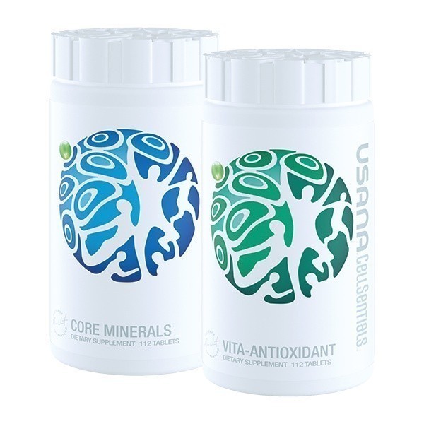 Usana CellSentials - Tiga aksi sistem nutrisi seluler Usana: Core Minerals™ and Usana Vitox™ - Usana