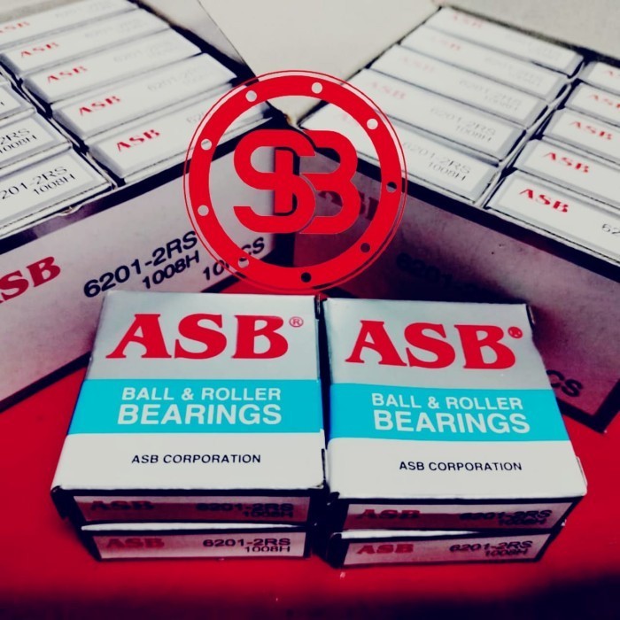Bearing 6201 2RS (ASB) 1 Biji/Pcs / Laher 6201 2RS (ASB)