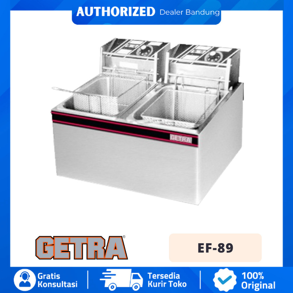 GETRA EF-89 DEEP FRYER LISTRIK 2 TANK PENGGORENGAN AYAM KENTANG