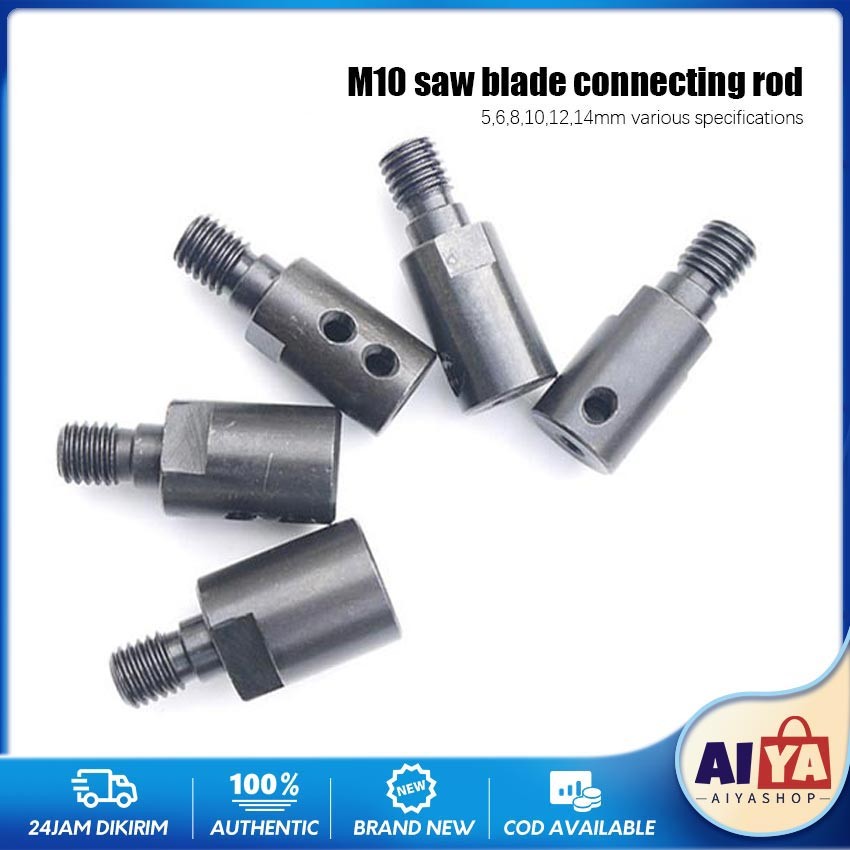 Adapter Chuck Drill Konektor Arbor Bor GERINDA M10 as 5mm 6mm 8mm 10mm 12mm 14mm Cutting Saw 4 inch 