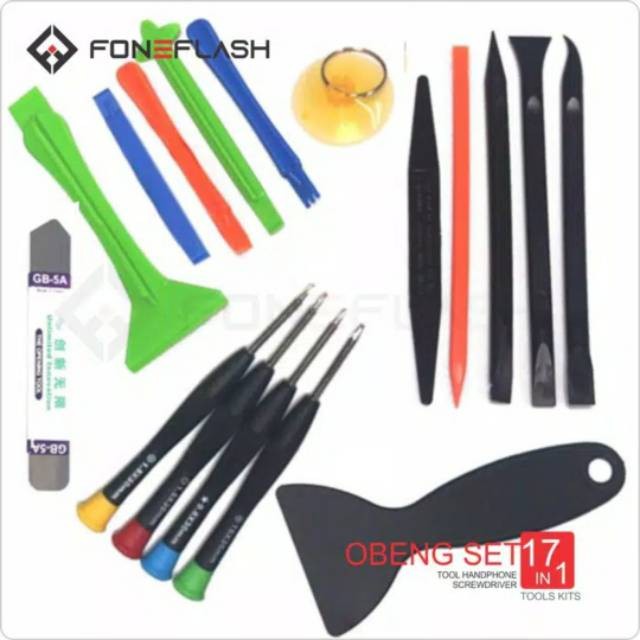 obeng set lengkap 17 in 1 bisa untuk semua hp