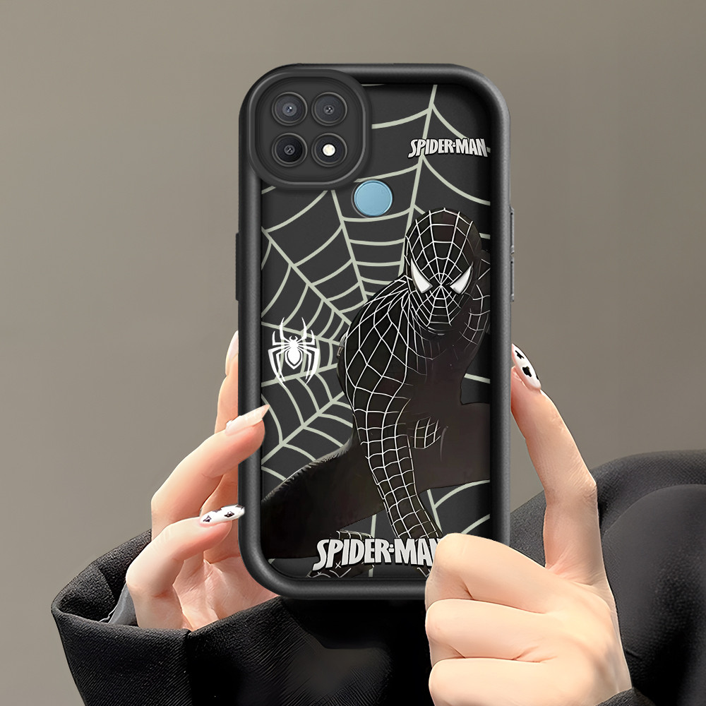 Casing Hp Untuk OPPO A15 A15S Phone Case Cesing Soft Cover SpiderMan 3228 Mode Kesing Cream Cassing