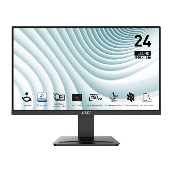 Monitor MSI Pro MP2412 Monitor 24 Inch [1080p, 100Hz] - Garansi Resmi