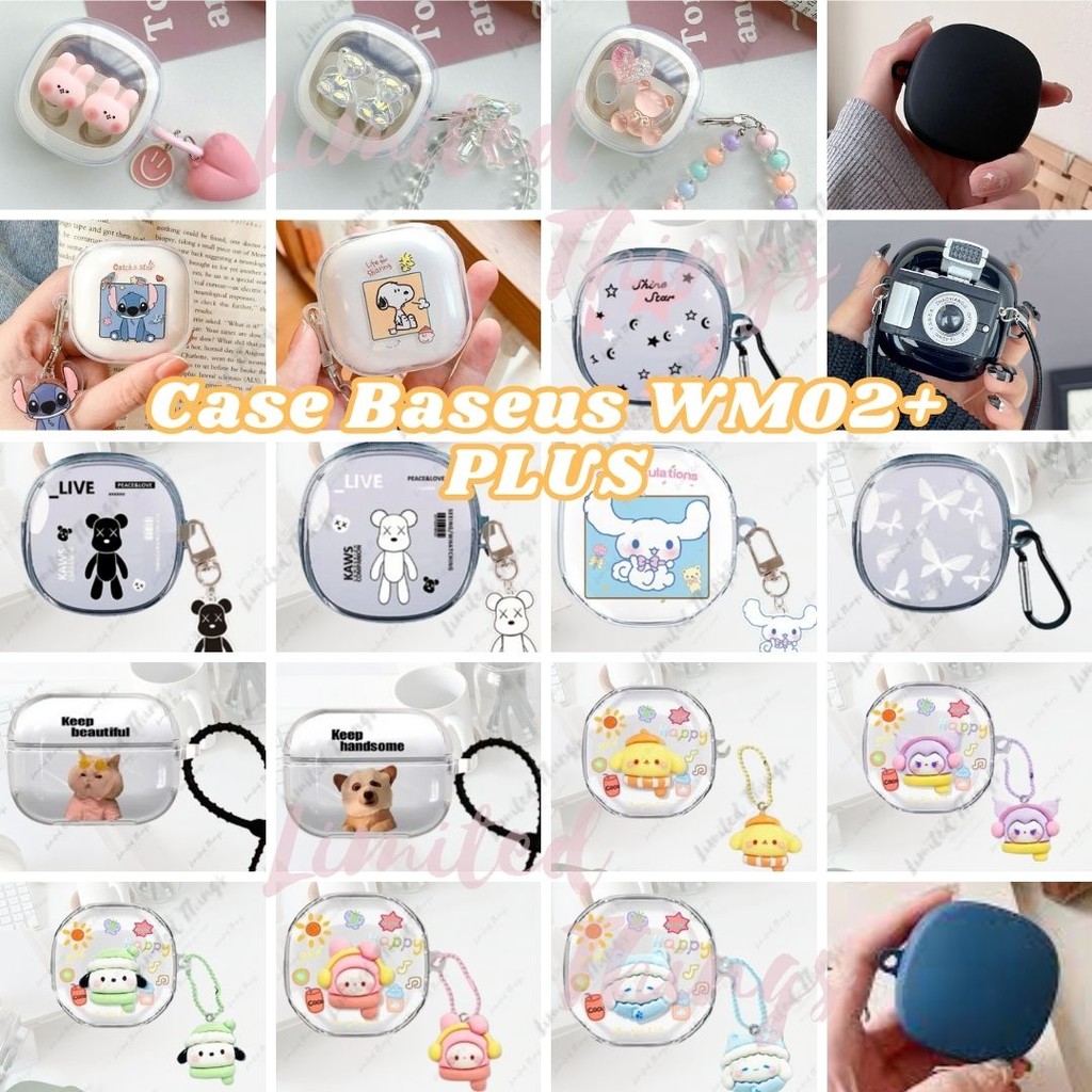 PRESISI Casing Case untuk Baseus WM02PLUS WM 02 Plus WM02 Plus Character Lucu Aesthetic