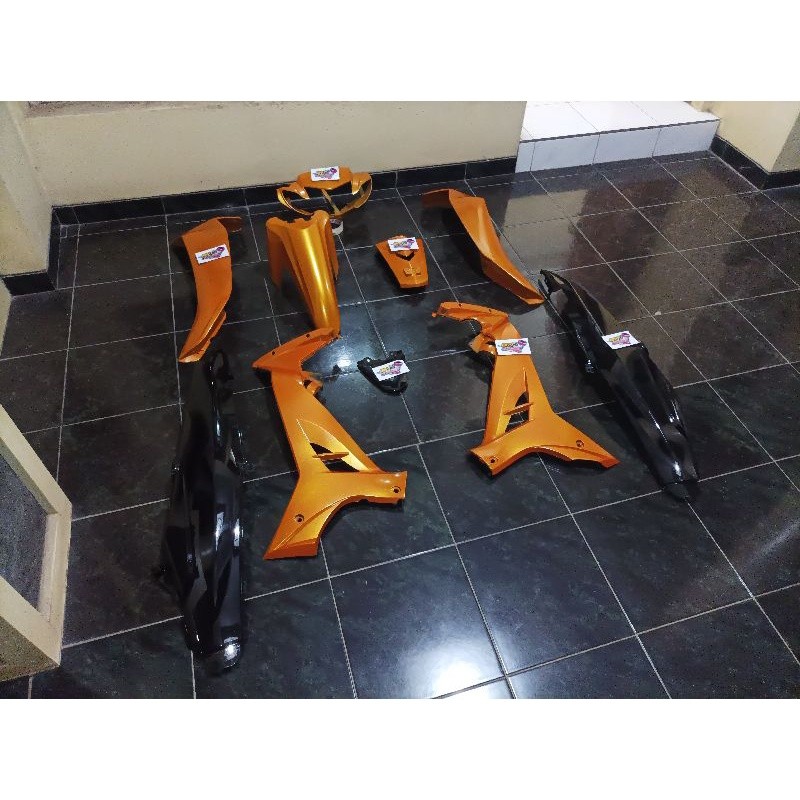 Murah cover body full set halus vega r new warna hitam kuning emas model tailhand