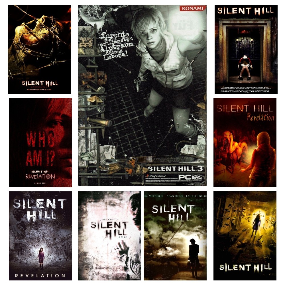 

Classic Movie Horror Thriller Silent Hill Canvas Wall Art Home Decor Room Decor gital Painting Living Room Restaurant