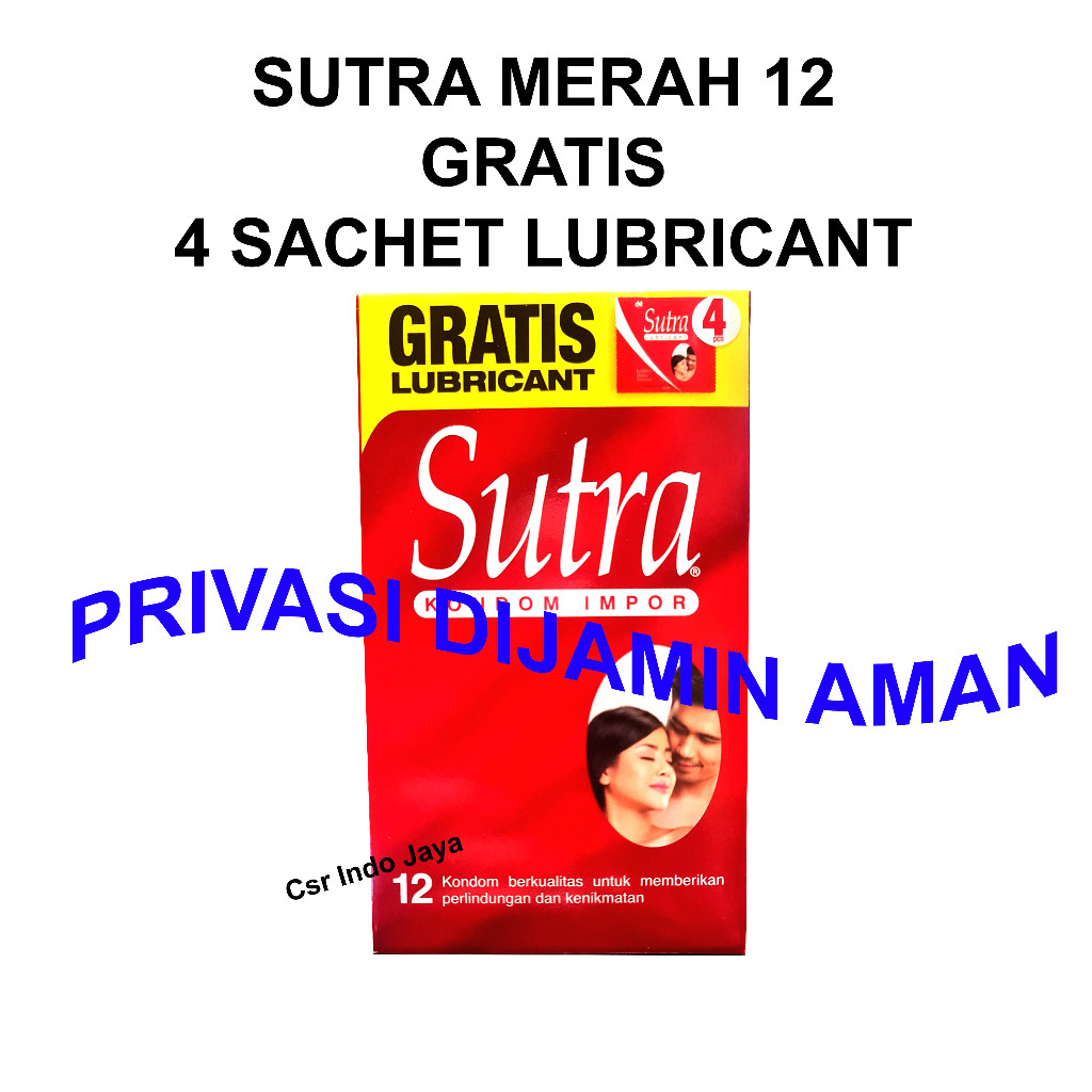 

konnnndddoooo Sutra Merah Classic Isi 12 Gratis 4S Lubricant 5ml Original Anti Bocor Standar Internasional