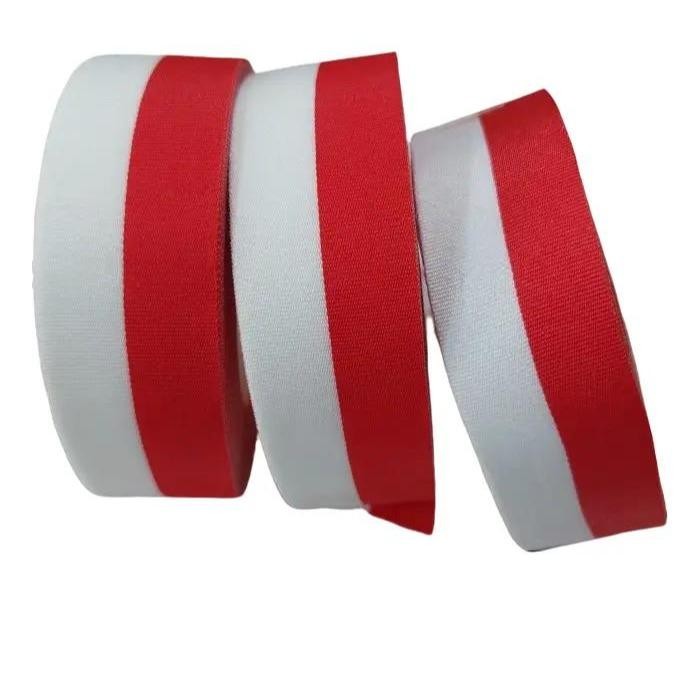 

TERLARIS! Pita merah putih 17 agustusan Per Roll pita satin Pita Hias Hadiah Pita Hias Pita 17 Agustus Pita Bendera Premium - Merah Putih, satin 1/2inch
