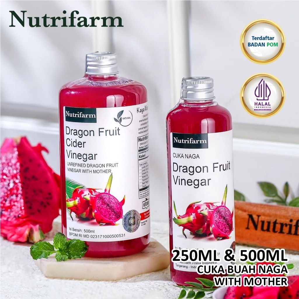 

Nutrifarm Cuka Buah Naga 500 ml With Mother