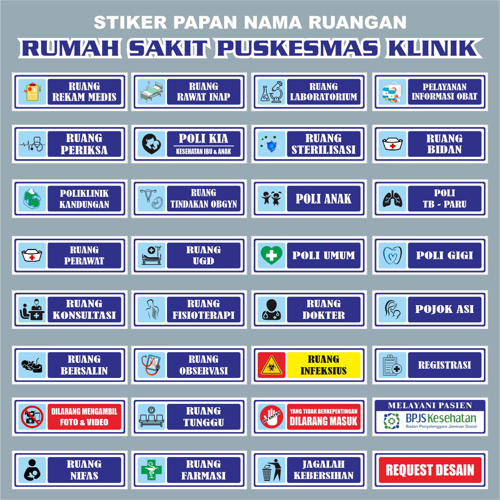 

Stiker Label Sticker Puskesmas Klinik Apotek Pelayanan Kesehatan Bersalin Periksa Umum
