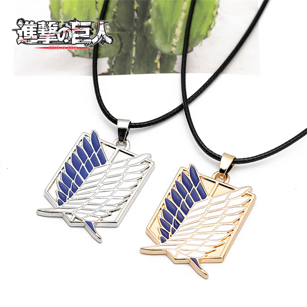 Attack on Titan Bracelet Personalized Survey Corps Badge Necklace Attack on Titan Action Figures Boy