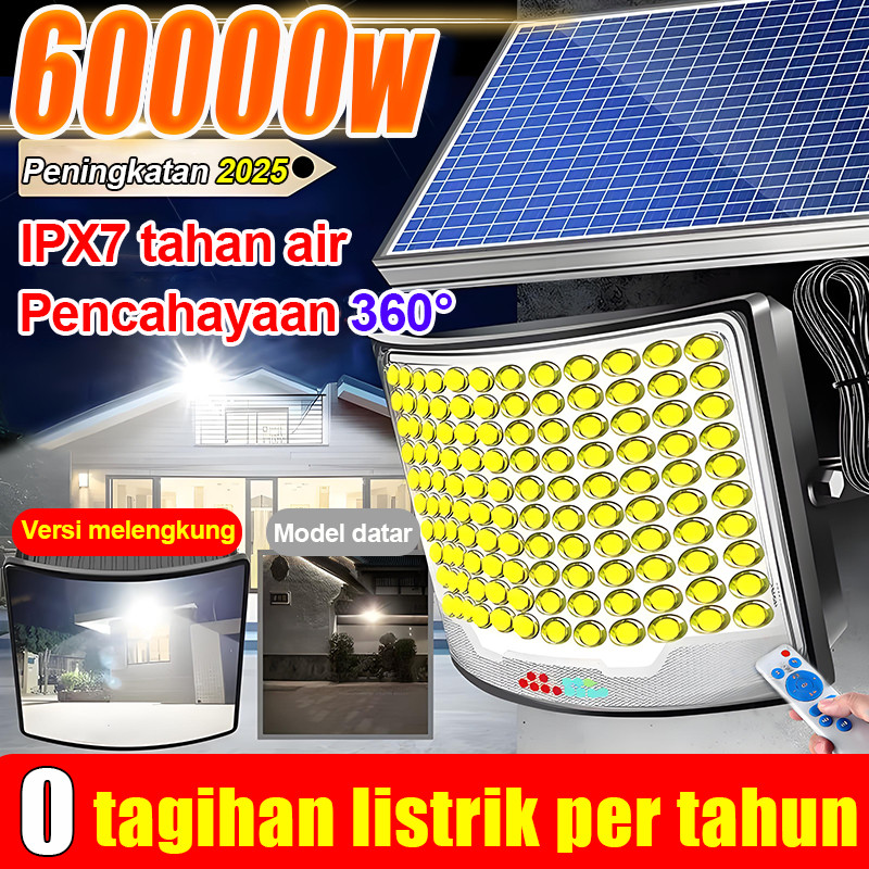 【 Hujan atau mendung juga bisa mengisi daya 】 lampu tenaga surya outdoor lampu taman tenaga surya ou