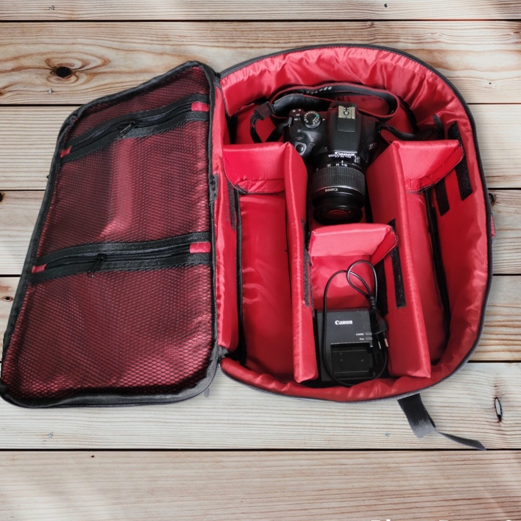 tas ransel camera dslr /digendong /diselendang