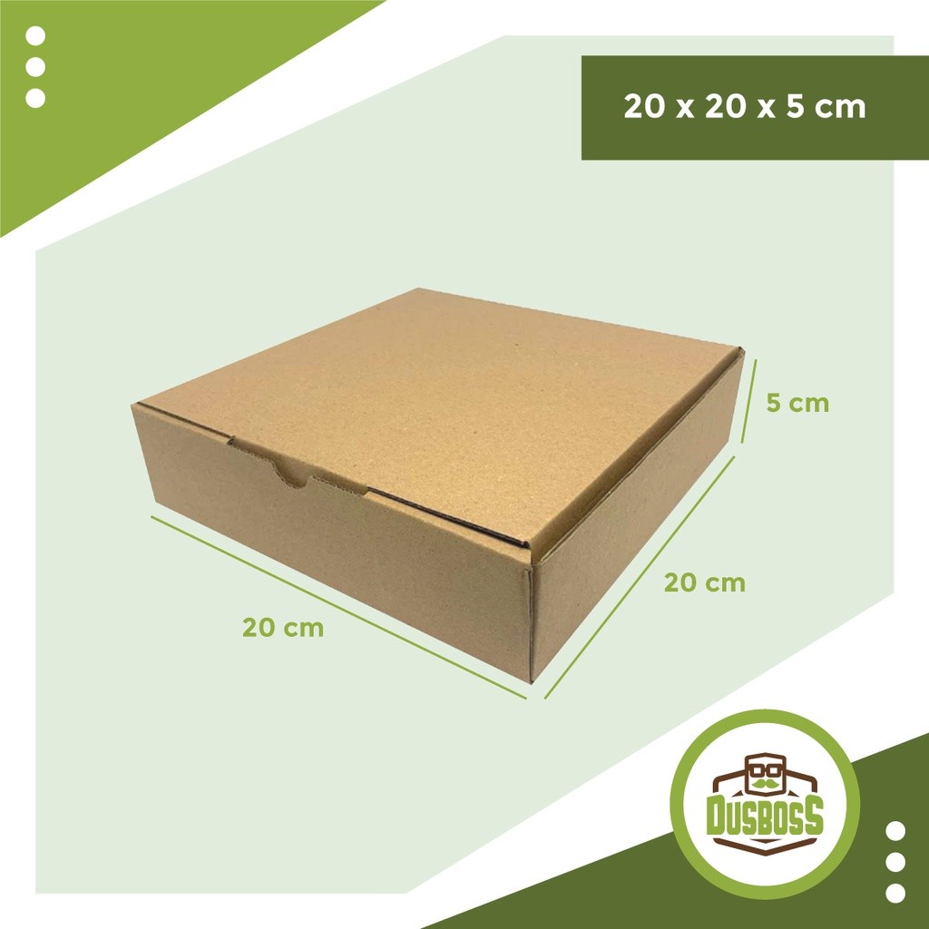 

Kardus 20 x 20 x 5 cm --Die Cut dan easy usage--