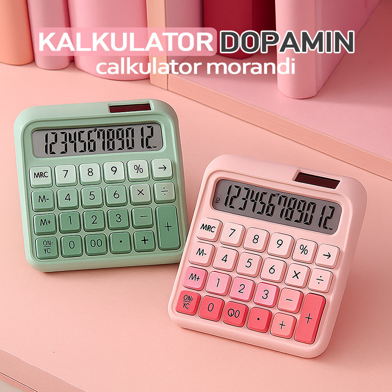 

Cute Kalkulator Fullcolor Lucu / Calkulator Dopamin Morandi / Kalkulator Multifungsi Berkualtas Baterry