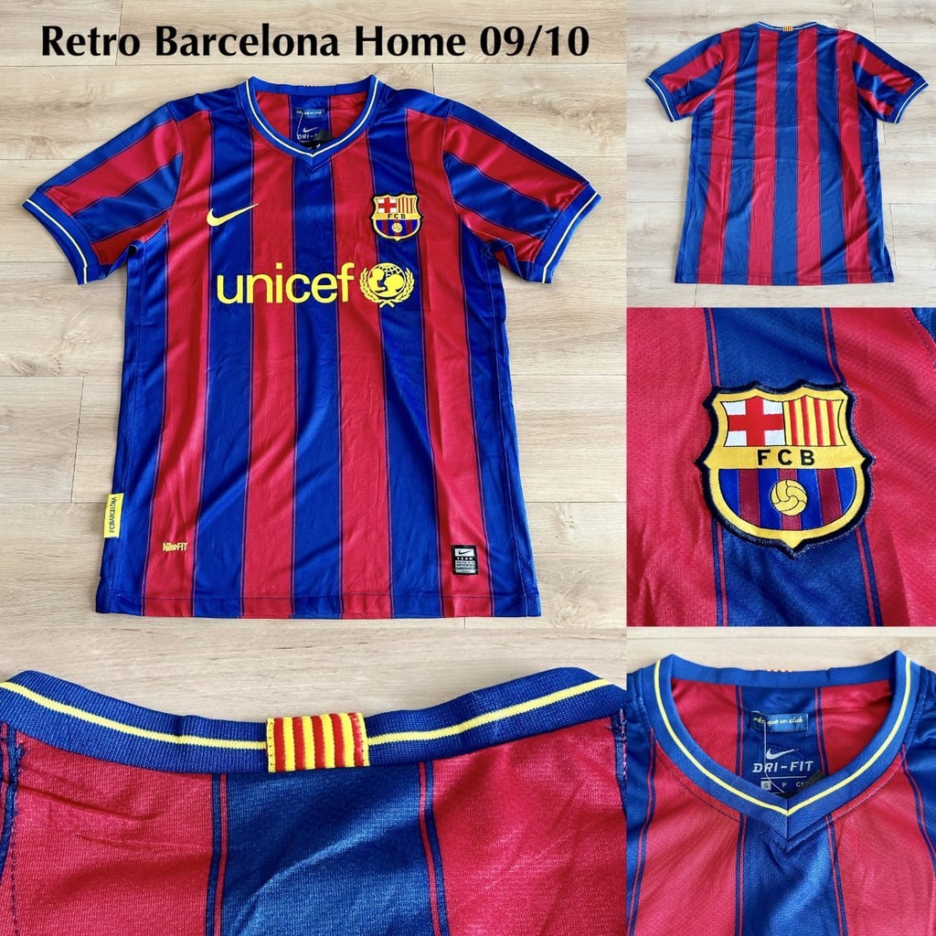 ASPORT BARCELONA RETRO HOME 2009 2010  RETRO BARCA HOME 09 10
