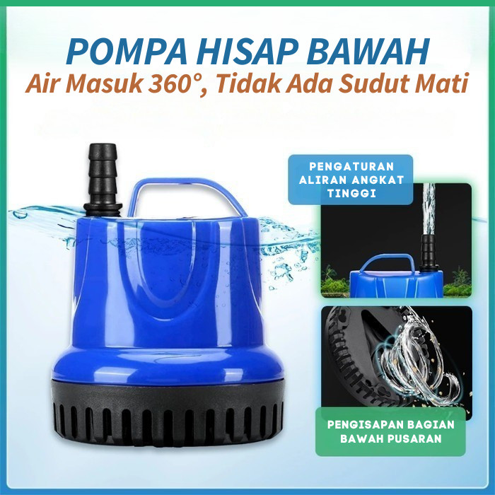 Pompa Air Celup Filter Aquarium | Pompa Air Serbaguna Hemat Listrik