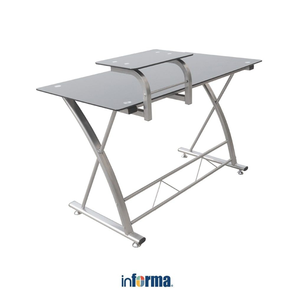 

Informa Hazel Meja Kantor - Hitam Office Table Furnitur Kantor Meja Belajar Minimalis Meja Kerja