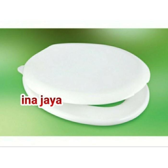 Hot Produk tutup penutup kloset duduk closet universal dudukan toilet closed set - Putih, dewasa Ter