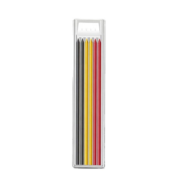 

1-4Pack 2.8mm Solid Carpenter Mechanical Pencil with Sharpener Woodworking Construction Long Head Carpenter Pencil Stationary