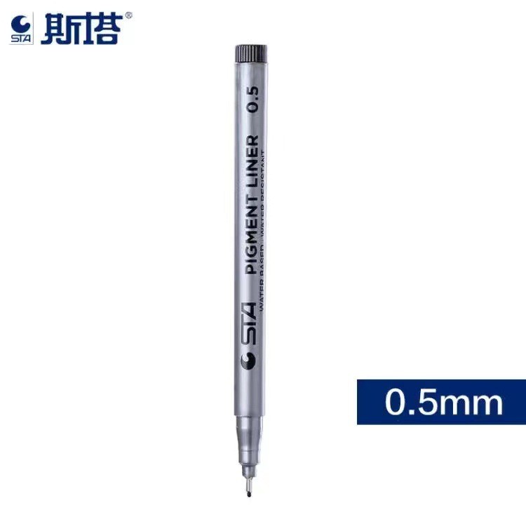 

STA Sketch Markers Art Marker Pen Different Tip Sizes Pigment Liner Water Based For Drawing Handwriting micron Stationery
