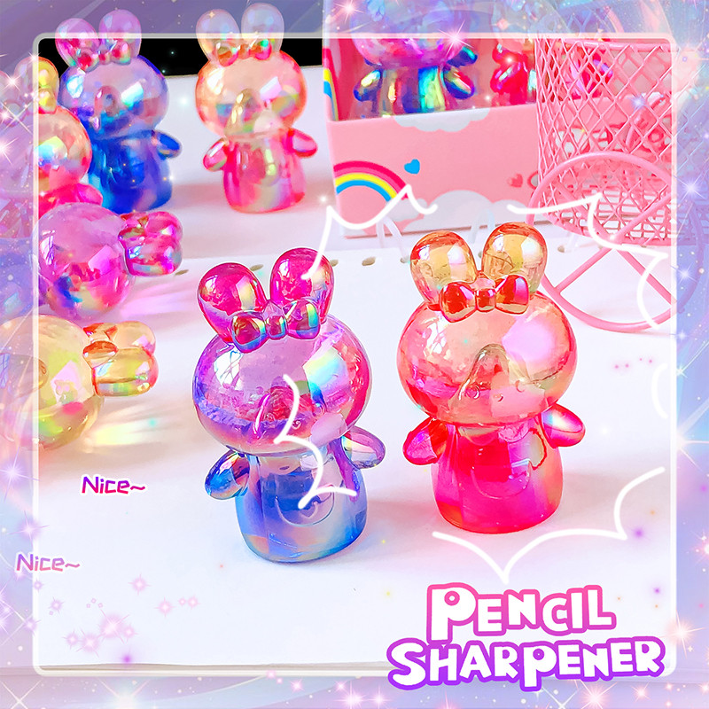 

Aesthetic stationery kawaii stationery for school equipment office supplies School supplies pretty cute rabbit pencil sharpener