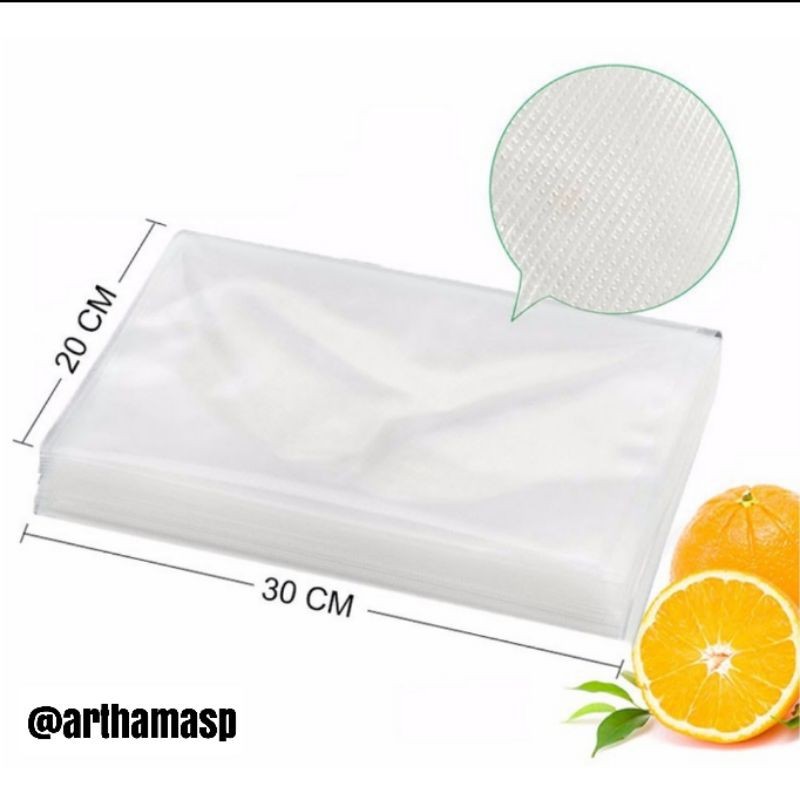 Plastik vacum Embos uk 20x30cm Plastik Vakum Embos @100 pcs