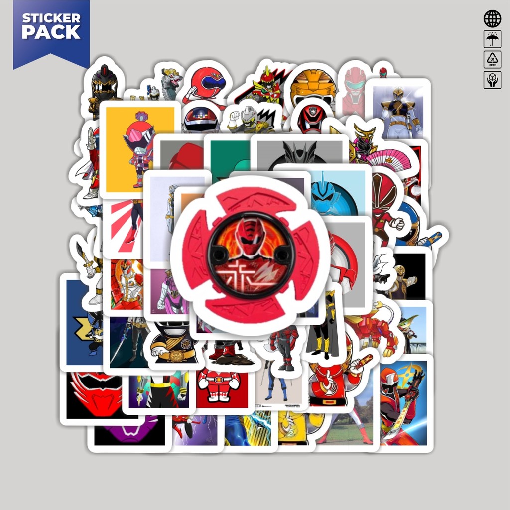 

[100PCS]Stiker Pack Stiker Power Ranger 2 Aesthetic Vinyl Anti Air Dekorasi Sticker Laptop Buku Journal Koper Helm Casing HP Gitar Helm Skateboard