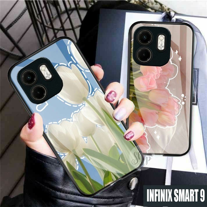 Softcase Glass Infinix Smart 9 case glossy Infinix Smart 9 Case Infinix Smart 9 case Infinix Smart 9