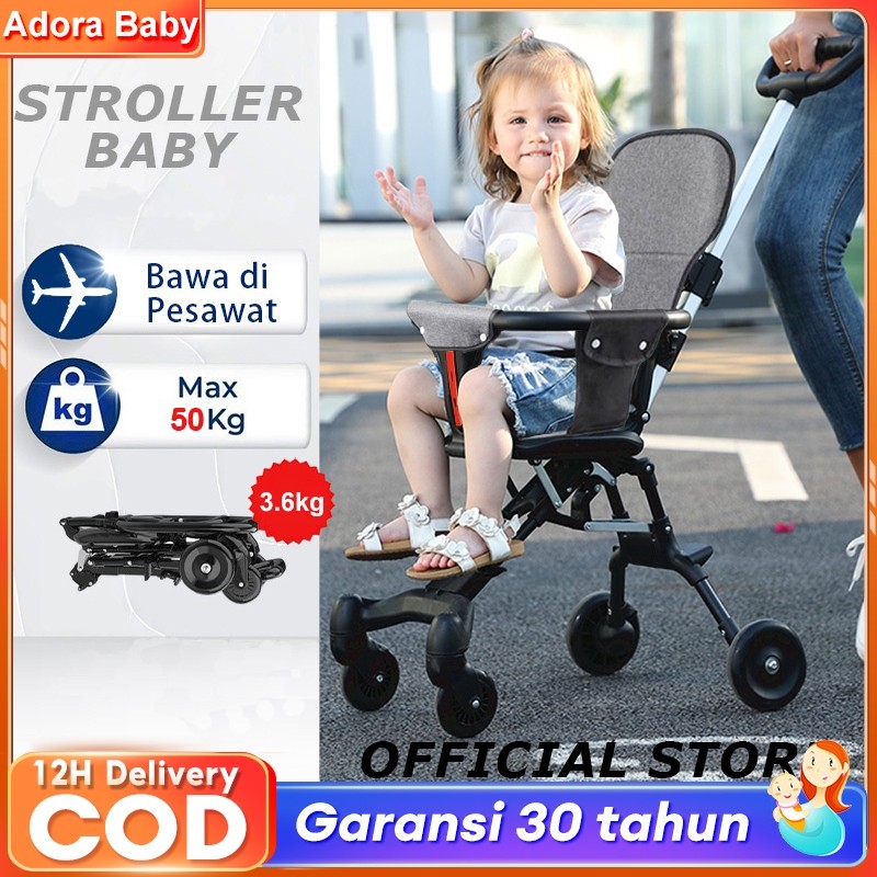 [Ready Stock] Stroller Baby Kereta Bayi Kursi Dorong Dua Arah Kursi Dorong Bayi Lipat Kereta Dorong
