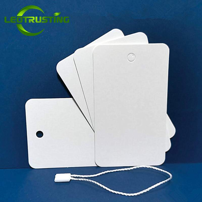 

100PCS 350gsm DIY Blank Cardboard White Paper Handmade Party Birthday Wedding Tree Gifts Flowers Bread Labels Tags