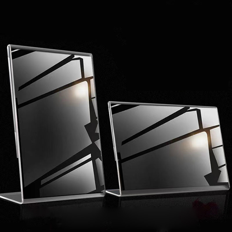 

Transparent Acrylic Picture Frame Display Stand Desk Display Card Stand Price Tag Clip Sign Card Holder Stands
