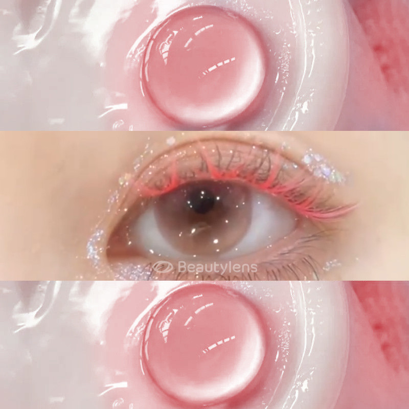 Famous Romantic 14.5 BEAUTYLENS Softlens Merah Biru Berwarna fresh new color lensa normal&minus