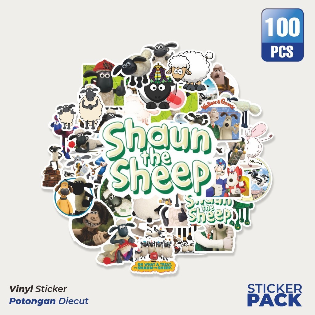 

Stiker Vinyl Stiker Kartun Shaun The Sheep Waterproof Aesthetic- Untuk Laptop, Motor, dan Helm - Paper Stationery Pack
