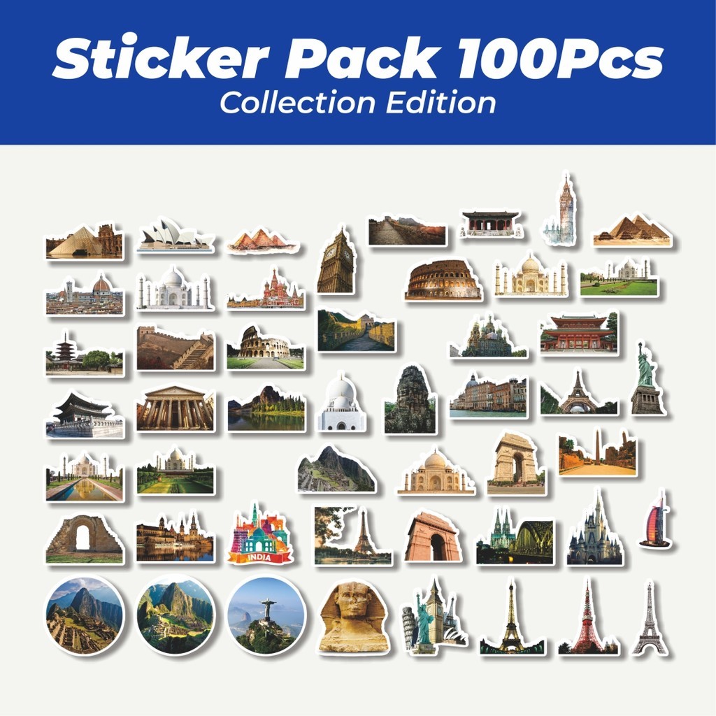 

Hot Stiker World Famous Lucu Anti Air Stikers Berperekat Waterproof Sticker Decal Buat Motor Helm Buku Journal Koper Casing HP Laptop Botol Minum